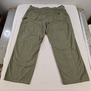 Carhartt Dungaree Carpenter Pants 42x30 Light Olive B151 LOV Relaxed Fit Straigt